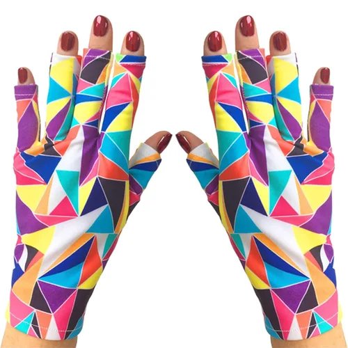 Miniatura 79 de ManiGlovz - Guantes de uñas originales con protección UPF 50+ UV Guantes de manicura de gel y guantes anti UV sin dedos para mujeres Se pueden