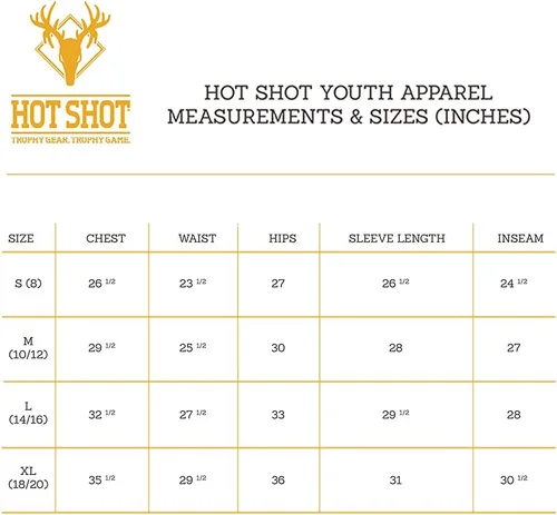 Miniatura 6 de HOT SHOT Babero de camuflaje aislado juvenil, altura ajustable, cremalleras en las piernas, diseñado para comodidad durante todo el día