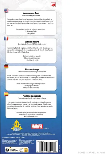 Miniatura 3 de Marvel: Crisis Protocol - Herramienta de movimiento y rango de herramientas de alcance, herramientas actualizadas para mediciones precisas. Juego