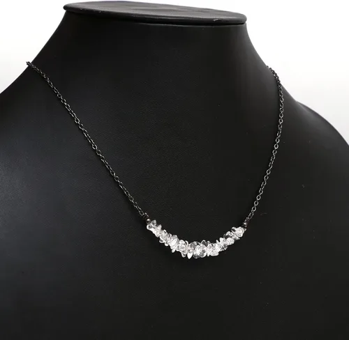Miniatura 28 de Gempires - Collar de barra de chips naturales, cristales curativos de energía, regalo de cumpleaños, regalo para ella, joyería de piedras preciosas