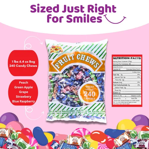 Miniatura 2 de Albert de Fruit Chews –Varios sabores (240 caramelos)
