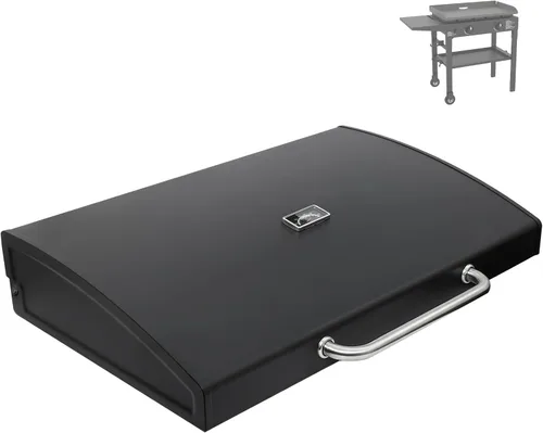 Miniatura 13 de Tapa con bisagras mejorada para Blackstone de 17 pulgadas 1832 Adventure Ready, tapa de plancha para parrilla 1832, tapa dura de plancha
