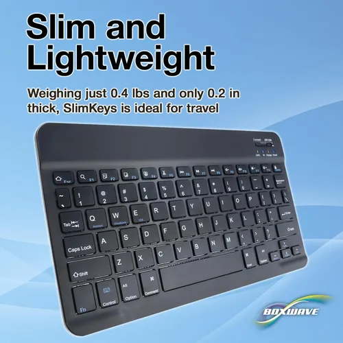 Miniatura 6 de BoxWave Teclado compatible con Amazon Fire HD 8 (10ª generación 2020), teclado Bluetooth SlimKeys, teclado portátil con comandos integrados