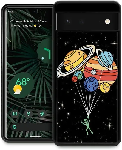Miniatura 20 de Funda compatible con Google Pixel 4A 5G, sistema solar de globo alienígena, diseño de patrón increíble, a prueba de golpes, antiarañazos, carcasa