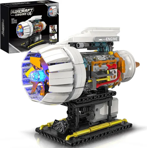 Miniatura 10 de V8 Kit de modelo de motor que funciona, construye tu propio mini motor de automóvil visible, juego de construcción de experimentos de ciencia física