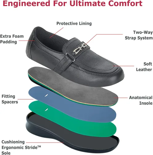 Miniatura 7 de Orthofeet - Alivio del dolor de pies y talón, ancho extendido, mejor fascitis plantar, ortopédica, diabética para mujer, Chelsea