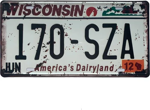 Miniatura 47 de Placa de matrícula de Wyoming de aluminio, placa decorativa de automóvil novedosa, placas de matrícula de 12"x6" para el frente del automóvil, placa