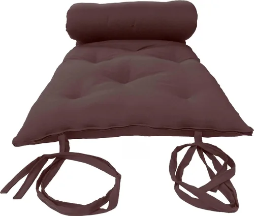 D&D Futon Furniture Colchón futón japonés tradicional marrón, 3 x 30 x 80, futón Shiki relleno de algodón, espuma, fibra de poliéster