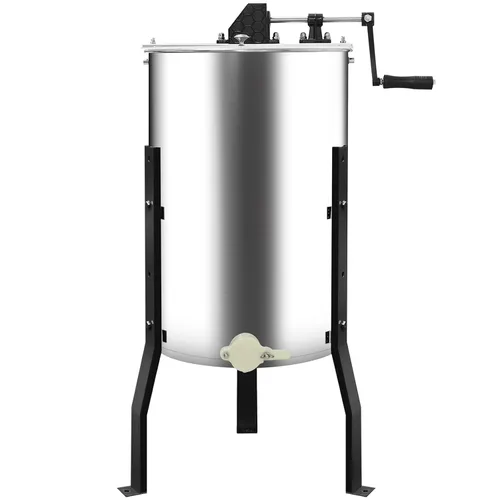 Miniatura 8 de Extractor manual de miel, 3 marcos con mango ergonómico, duradero y fácil de limpiar, equipo separador de miel de acero inoxidable de grado