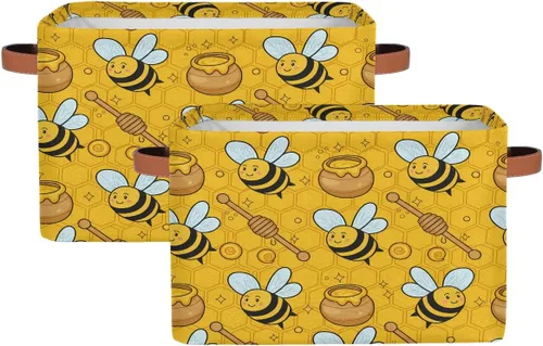 Miniatura 10 de AUUXVA Cesta de almacenamiento para piano teclado, notas musicales, caja de almacenamiento de arte, juego de 2 cestas plegables de lona duradera