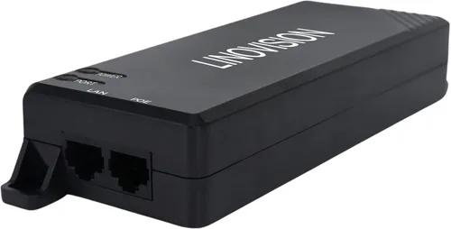 LINOVISION Inyector de POE pasivo Gigabit 90W, inyector PoE de un solo puerto, 10/100/1000Mbps Hi-POE Midspan, inyector para cámara PTZ, teléfono