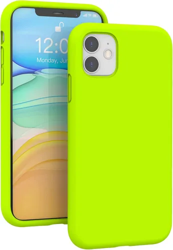 Miniatura 182 de Funda de silicona líquida compatible con iPhone 11 (6.1 pulgadas), cubierta de goma de gel de protección completa con forro de microfibra suave