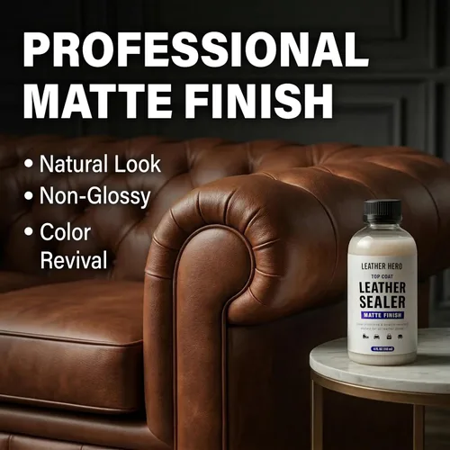 Miniatura 2 de Leather Hero Top Coat - Sellador de cuero y acabado protector para tinte, pintura, asientos de automóvil, zapatos y más - Restaurador
