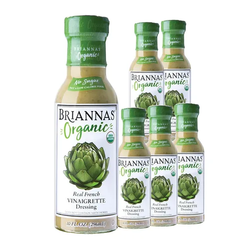 Miniatura 14 de BRIANNAS - Aderezo orgánico de vinagreta de miel y jengibre - Aderezo de ensalada certificado Kosher y orgánico hecho con ingredientes de primera