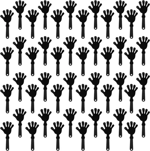 Miniatura 13 de 48 pinzas de mano verde lima de 7.5 pulgadas para hacer ruido, regalos de fiesta, aplausos de plástico, eventos deportivos, pelota, baile