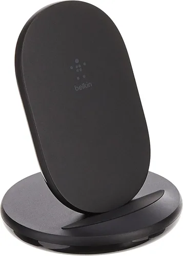 Miniatura 3 de Belkin Cargador inalámbrico de carga rápida de 10 W - Soporte de cargador certificado Qi para iPhone, Samsung Galaxy - Carga mientras escuchas