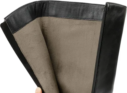 Miniatura 4 de COLETER Botas altas hasta la rodilla para mujer, con punta puntiaguda, hebilla de aguja, botas de vestir con cremallera