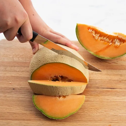 Miniatura 4 de Rada Cuchillo rebanador de cubiertos (W207), hoja de acero inoxidable de 7 pulgadas, mango negro, paquete de 2