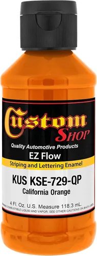 Miniatura 16 de Custom Shop KSE757-QP Triple Black - Pintura esmaltada EZ Flow a rayas y letras – 4 onzas Triple negro
