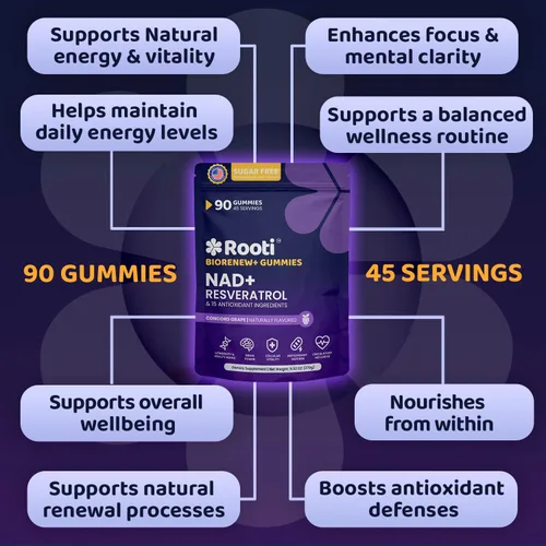 Miniatura 6 de NAD 3000mg + Gomitas complejas de resveratrol, 500 mg de TMG, (45 días), quercetina, curcumina, berberina y antioxidantes Fórmula avanzada a base