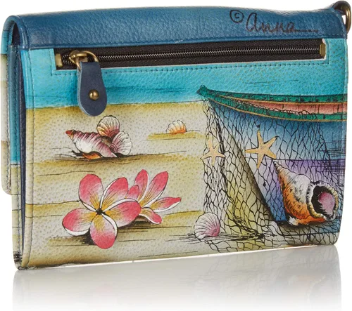 Miniatura 2 de Anna by Anuschka Bolso de mano pintado a mano de cuero genuino vintage para mujer