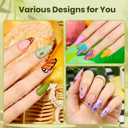 Miniatura 15 de Beetles - Kit de esmalte de uñas de gel con luz UV – 80 piezas de encantamiento de color, kit de uñas de gel de 55 colores con capa base de todo