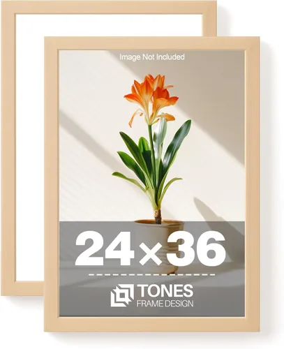 Miniatura 18 de TONES FRAME DESIGN Juego de 2 portarretratos de 5 x 7 pulgadas con acabado de chapa de madera maciza de roble de 5 x 7 pulgadas con paspartú de 4 x