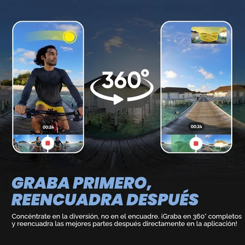 Miniatura 3 de Insta360 Paquete estándar X4: cámara de acción 8K 360 impermeable, video gran angular 4K, efecto selfie stick invisible, protectores de lente