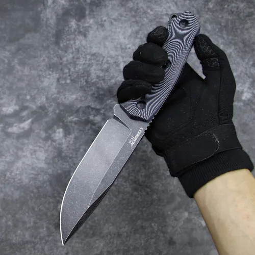 Miniatura 8 de Cuchillo Cruiser de 10.9 pulgadas para caza, cuchillo táctico de campamento al aire libre, mango afilado de acero G10 DC53, funda Kydex (negro)
