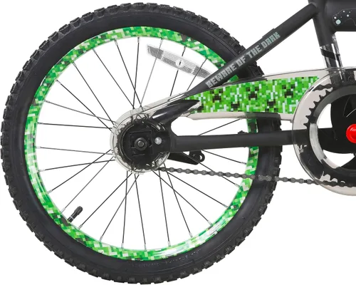 Miniatura 11 de Minecraft 18-Inch Kids Bike - Unisex Bike with Creeper Graphics, Coaster Brake, Adjustable Seat, Removable Training Wheels, Ages 6-9, 42”-53” Tall