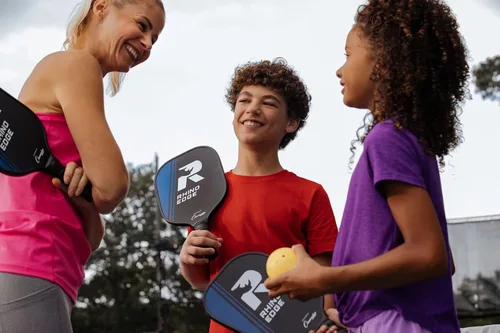 Miniatura 7 de Champion Sports - Palas de pickleball de rinoceronte: palas de pickleball para interiores o exteriores en madera, aluminio, fibra de vidrio, Borde
