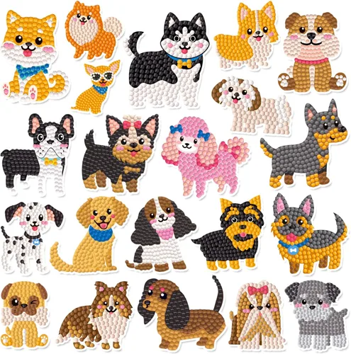 Miniatura 15 de Labeol Kits de arte de diamantes para niños y niñas de 6 a 8 a 10 a 12 años, fáciles de hacer tú mismo, creativas calcomanías de arte de diamantes