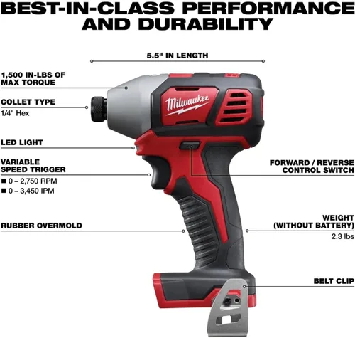 Miniatura 4 de Milwaukee 2696-24 M18 Kit de herramientas combinadas compactas inalámbricas