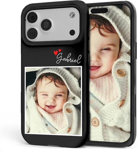 Miniatura 15 de Easycosy Fundas personalizadas para teléfono con imagen para 17, 16, 15, 14, 13, 12, 11 Pro/Max/Mini Air XR X Xs Max de doble capa de defensa