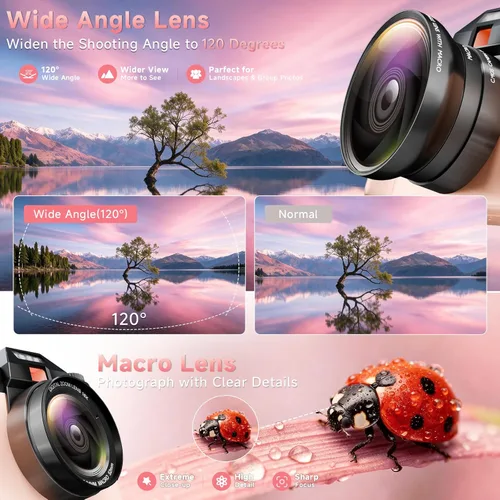 Miniatura 4 de Cámara digital 6K para fotografía con enfoque automático, cámara de videoblogs WiFi de 64MP para YouTube con pantalla giratoria de 3" 180°, zoom Rosa