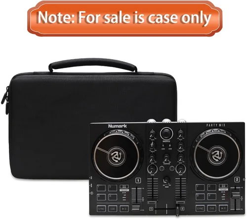 Miniatura 6 de Funda LTGEM para mezclador de DJ Numark Party Mix II o Hercules DJControl Mix Ultra, Negro (Solo la funda)