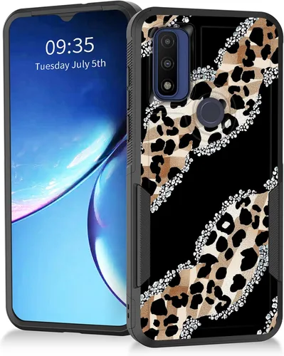 Miniatura 26 de Para Moto G Power 2022 – Funda protectora resistente de doble capa de policarbonato duro híbrido de goma suave a prueba de golpes – Ciervo