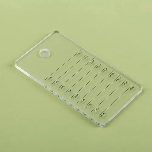Paleta de extensión de pestañas acrílicas, organizador de pestañas postizas, bandeja de pestañas, paleta de pegamento adhesivo, soporte individual