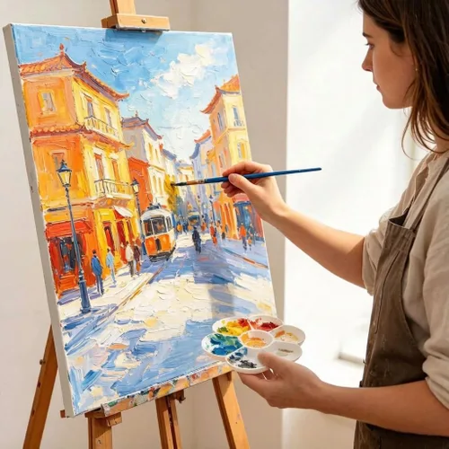 Miniatura 7 de ZENFUN Paquete de 15 bandejas de pintura con 7 pozos, bandeja de mezcla de pintura de plástico blanco, plato de pintura de acuarela para arte al