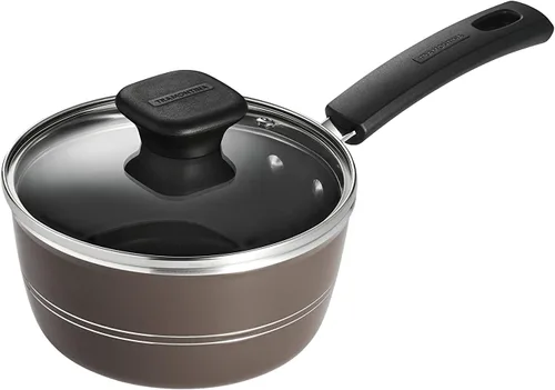 Miniatura 23 de Tramontina Sicilia - Juego de utensilios de cocina antiadherentes de 10 piezas con tapas de vidrio, ollas y sartenes antiadherentes de aluminio