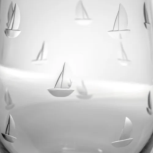 Miniatura 3 de Rolf Glass Sailing - Vaso de vino sin tallo de 18 onzas, juego de 4 copas de vino sin tallo, vidrio sin plomo, vasos grabados, fabricados con Juego