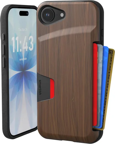 Miniatura 23 de Smartish - Funda tipo cartera para iPhone 11, diseño de cartera volumen 1 [delgada + protectora] con tarjetero - probada para caídas con ranura