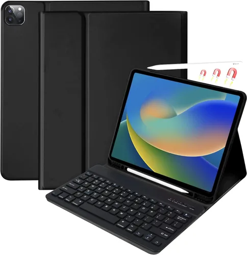 besky para iPad Pro de 12.9 pulgadas (5ª, 6ª generación) y New Air de 13 pulgadas M4/M3/M2 (compatible con modelos Air de 13 pulgadas y 12.9 Negro