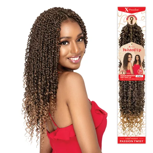 Miniatura 3 de Outre X-Pression Twisted Up Passion Waterwave Feed Twist - Trenzas de ganchillo de 18 pulgadas (2T1B/350)