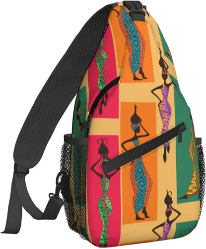 NiuKom Mochila cruzada para el pecho, bolsa cruzada para el hombro, gimnasio, ciclismo, viajes, senderismo, para mujeres y hombres, Mujeres