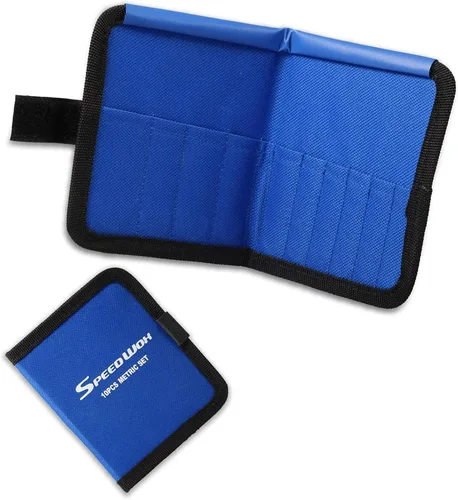 Miniatura 9 de SPEEDWOX Bolsa Organizadora de Herramientas de Llave de 10 Bolsillos, Bolsa de Almacenamiento de Herramientas para Mini Llaves, SAE 5/32-7/16