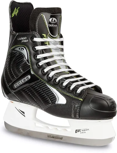 Botas - Largo 571 PRO - Patines de hockey sobre hielo para hombre | Fabricado en Europa (República Checa) | Color: Negro