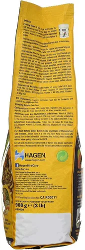 Miniatura 3 de Hari Hagen Tropimix Alimento enriquecedor para cacatúas y tortolitos, 2 libras - HARI Loro alimento con semillas, frutas, nueces, verduras, granos