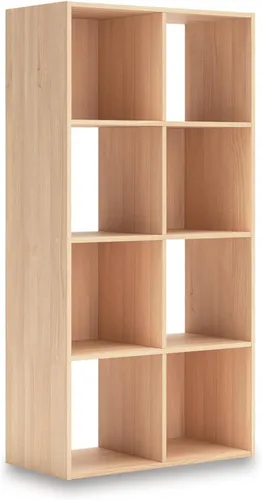 Miniatura 46 de Diseño exclusivo de Ashley Paxberry. Organizador de almacenamiento o librero moderno de 6 cubos, color blanqueado