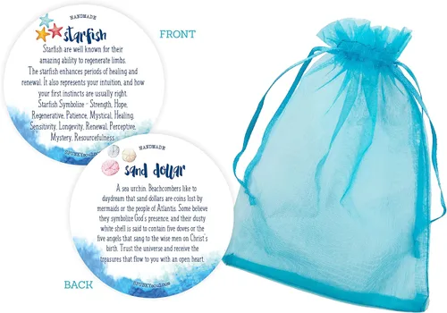 Miniatura 4 de Juego de 2 piezas elásticas para mujer con diseño de estrellas de mar y dólar de arena Colección SPUNKYsoul